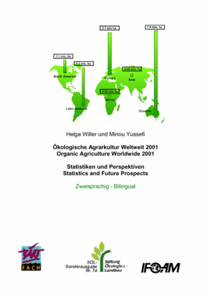 Cover Ökologische Agrarkultur Weltweit 2001 / Organic Agriculture Worldwide 2001